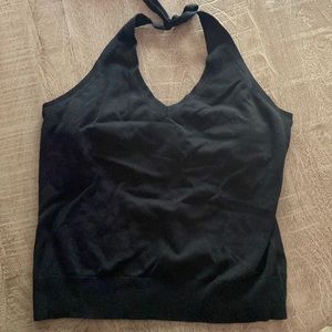 Black knit Gap womens halter tank. Excellent condition.